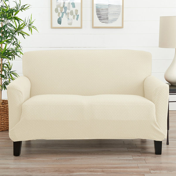 Ebern Designs Harlowe Box Cushion Loveseat Slipcover & Reviews